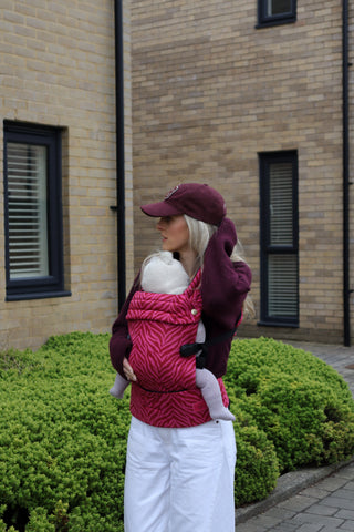 NOMAD AIR ANIMAL PRINT BABY CARRIER - FLAMING ZEBRANO