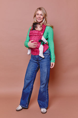 NOMAD AIR ANIMAL PRINT BABY CARRIER - FLAMING ZEBRANO