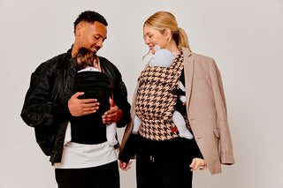 NOMAD AIR VELVET BABY CARRIER - PANTHER BLACK